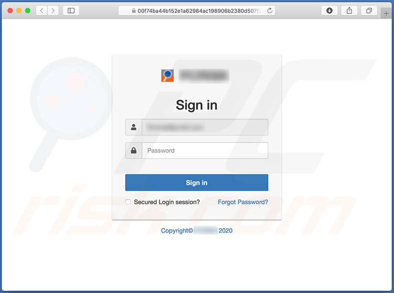 Witryna phishingowa promowana za pośrednictwem wiadomości spamowych związanych z limitami poczty