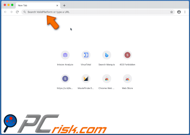 IndexerInput adware promoting search.validplatform.com (GIF)