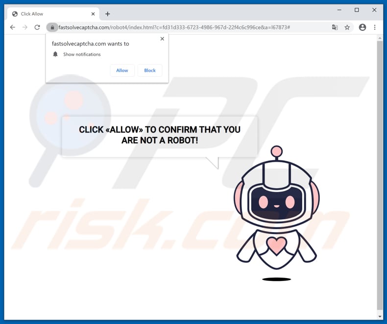 fastsolvecaptcha[.]com pop-up redirects