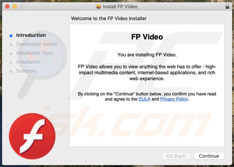 Delusive installer used to promote FPVideo adware
