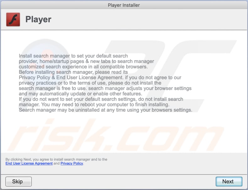 Zwodniczy instalator adware compellingstate