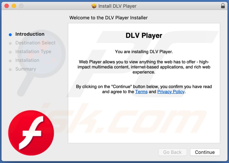 Zwodniczy instalator używany do promowania adware DLVPlayer