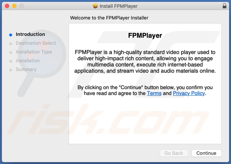 Zwodniczy instalator użyty do promowania adware FPMPlayer