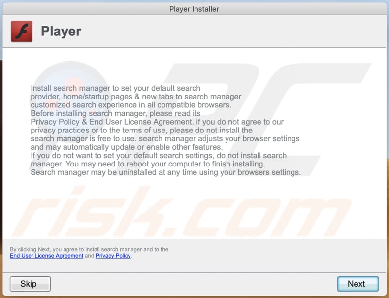 Instalator adware manageranalog krok 2