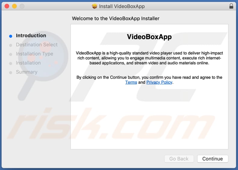 Zwodniczy instalator użyty do promowania adware VideoBoxApp