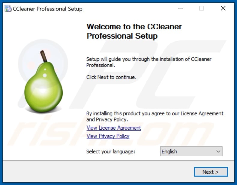 fałszywy instalator ransomware vovalex ccleaner professional użyty do dystrybucjivovalex