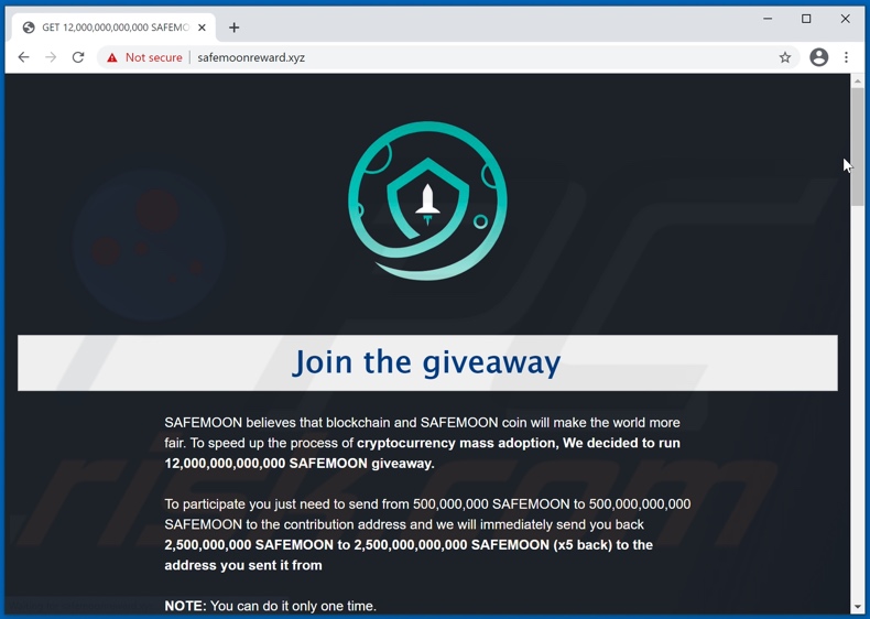 Oszustwo SAFEMOON Giveaway