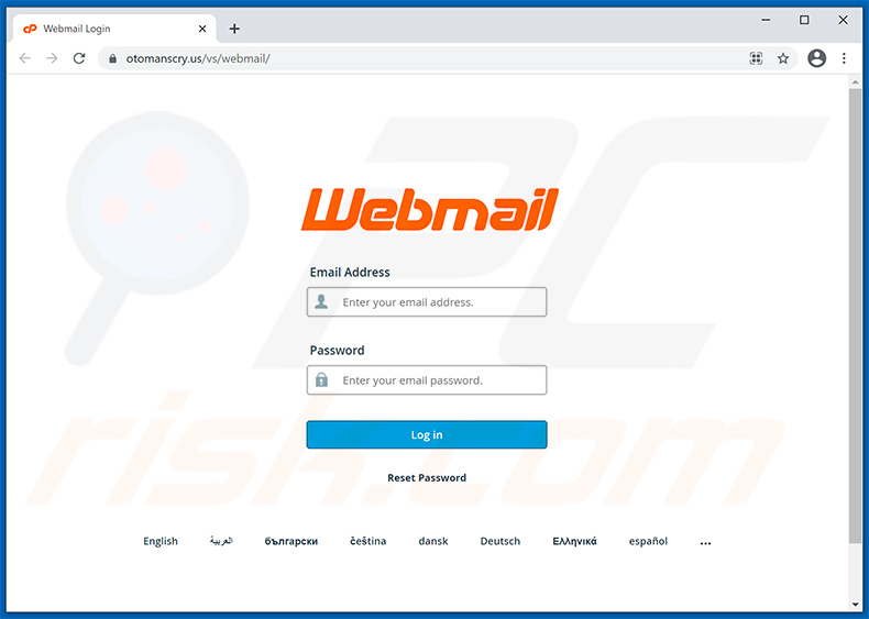 Witryna phishingowa promowana przez spam o tematyce your mailbox is almost full