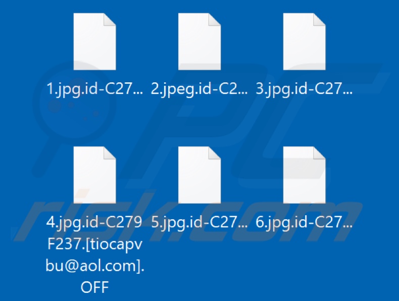 Pliki zaszyfrowane przez ransomware OFF (rozszerzenie .OFF)