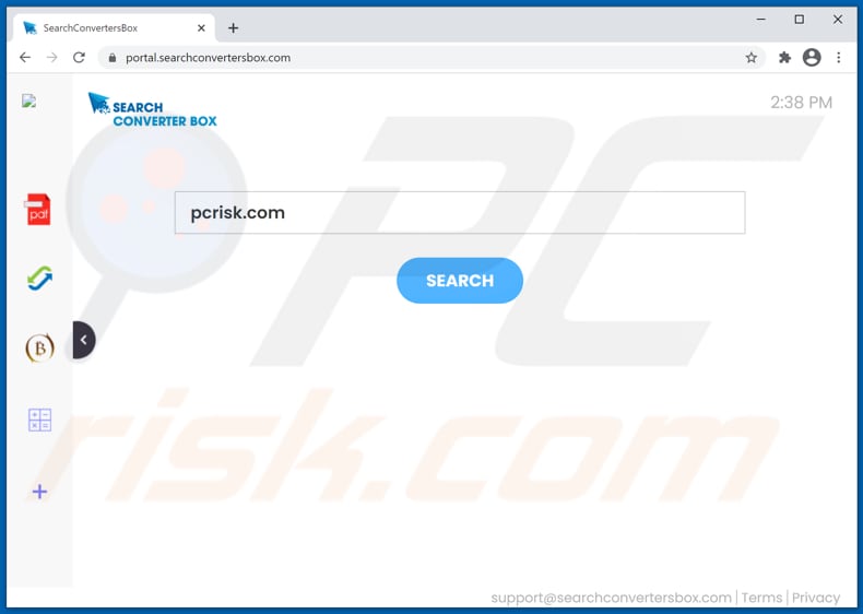 Porywacz przeglądarki searchconvertersbox.com