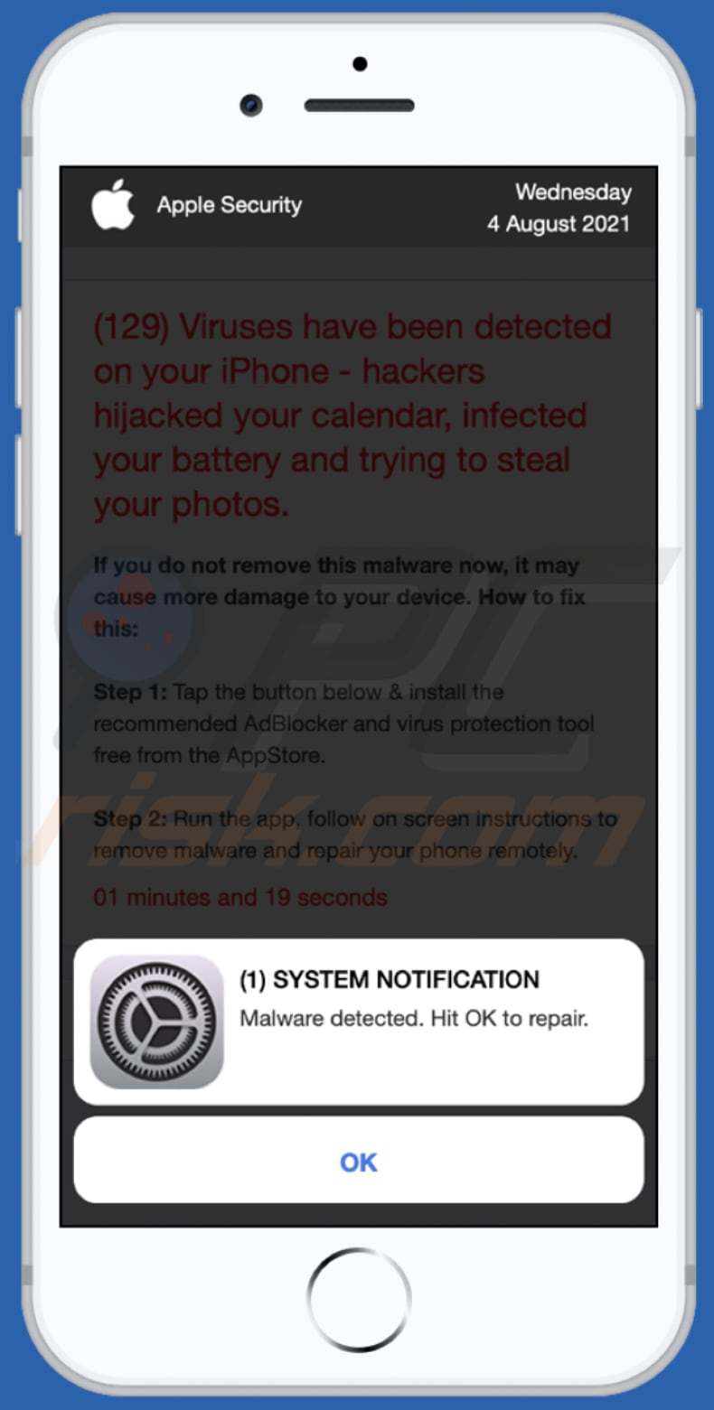 Oszustwo Hackers hijacked your calendar, infected your battery