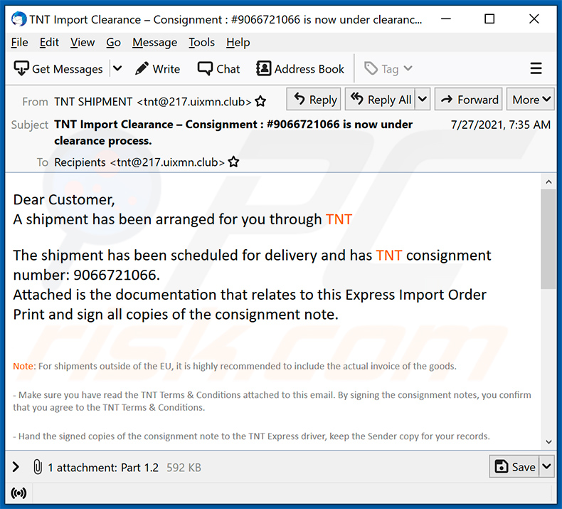 E-mail spamowy o tematyce TNT rozsyłający malware (2021-08-03)