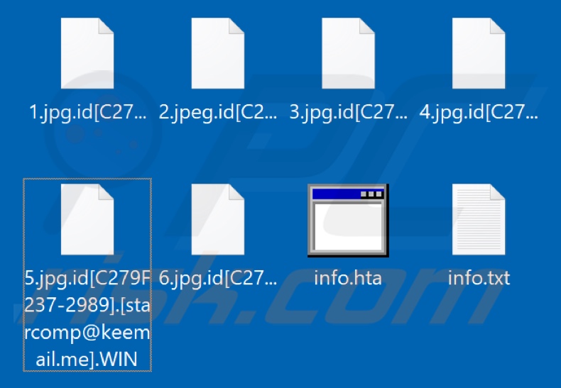 Pliki zaszyfrowane przez ransomware WIN (rozszerzenie .WIN)