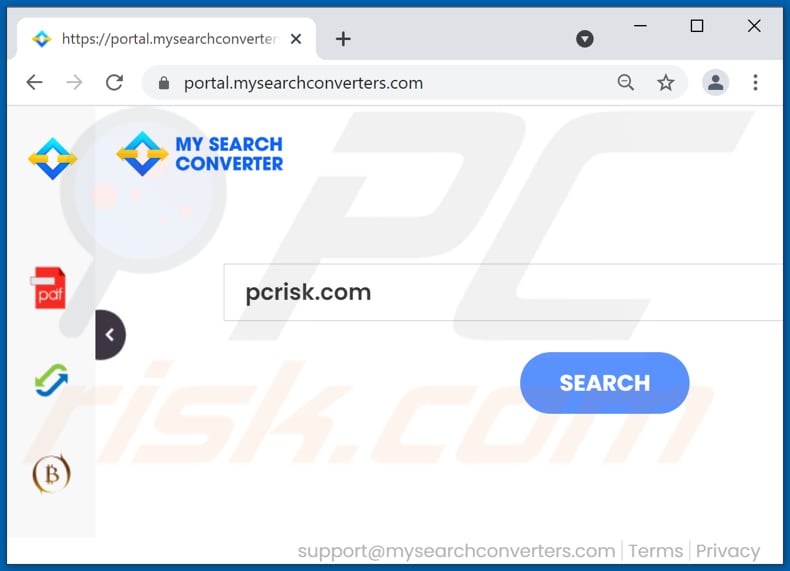 Porywacz przeglądarki mysearchconverters.com