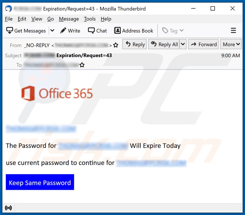 Oszustwo e-mailowe Office 365