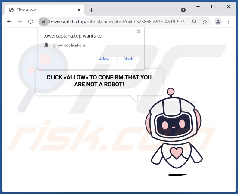 Przekierowania pop-up towercaptcha[.]top