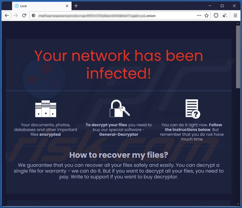 Witryna Tor ransomware Encoded01