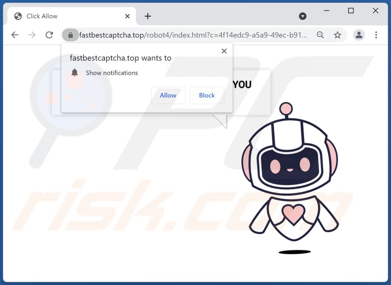 Przekierowania pop-up fastbestcaptcha[.]top