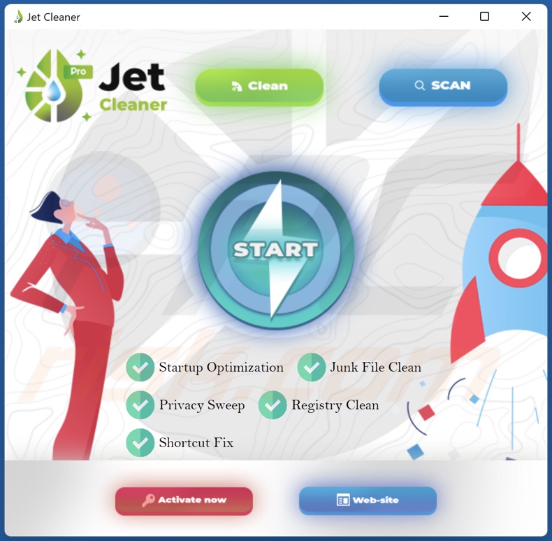 Niechciana aplikacja Jet Cleaner