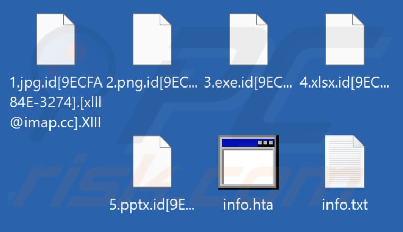 Pliki zaszyfrowane przez ransomware XIII (rozszerzenie .XIII)