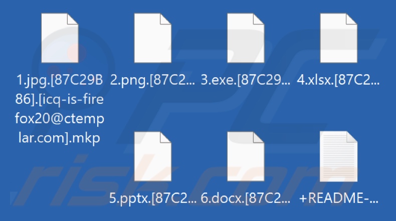 Pliki zaszyfrowane przez ransomware Mkp (rozszerzenie .mkp)