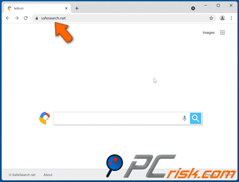 safesearch.net przekierowuje do Bing (GIF)