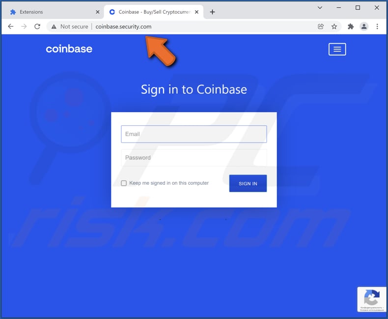 google app oszustwa fałszywa strona coinbase 