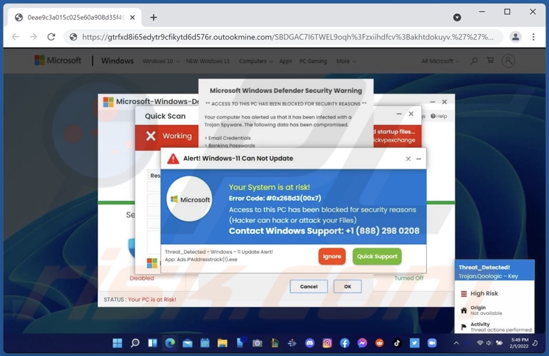 Oszustwo Alert! Windows-11 Can Not Update