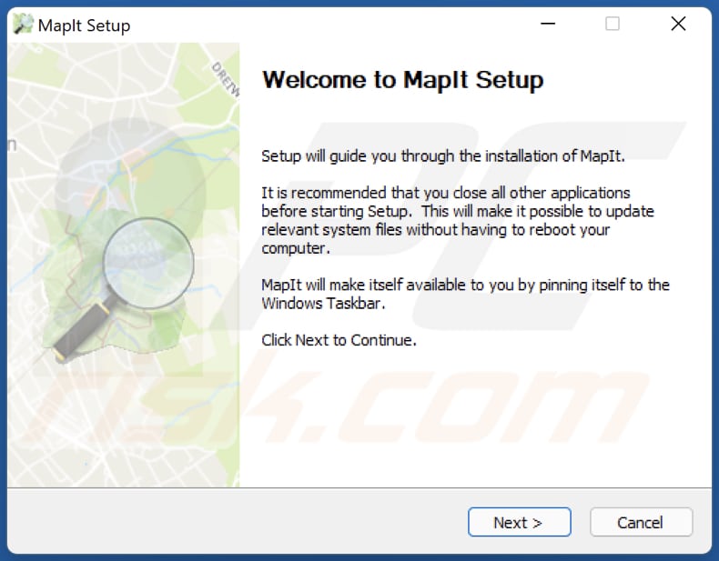 Instalator adware mapit