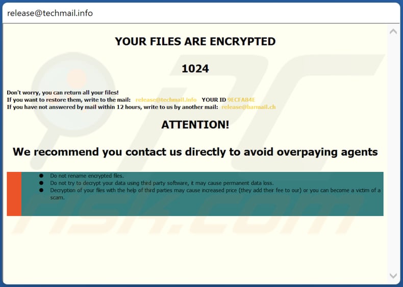 Notatka z żądaniem okupu ransomware rel ransomware w oknie pop-up
