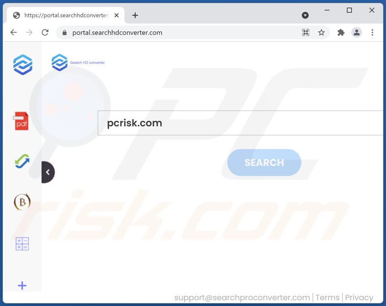 Porywacz przeglądarki searchhdconverter.com