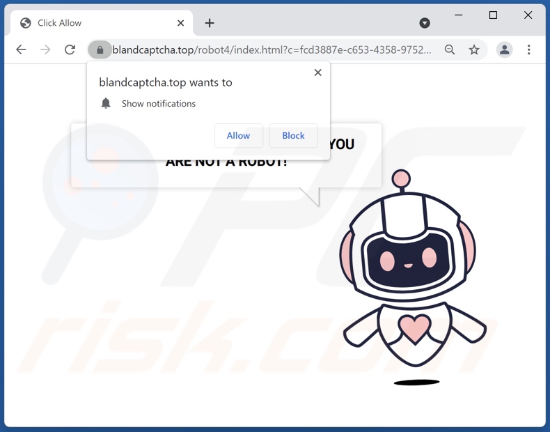 Przekierowania pop-up blandcaptcha[.]top