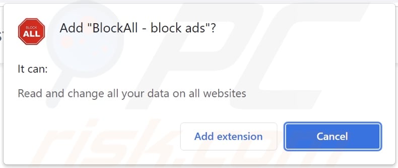 Adware BlockAll - block ads proszące o pozwolenia