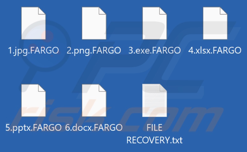 Pliki zaszyfrowane przez ransomware FARGO (rozszerzenie .FARGO)