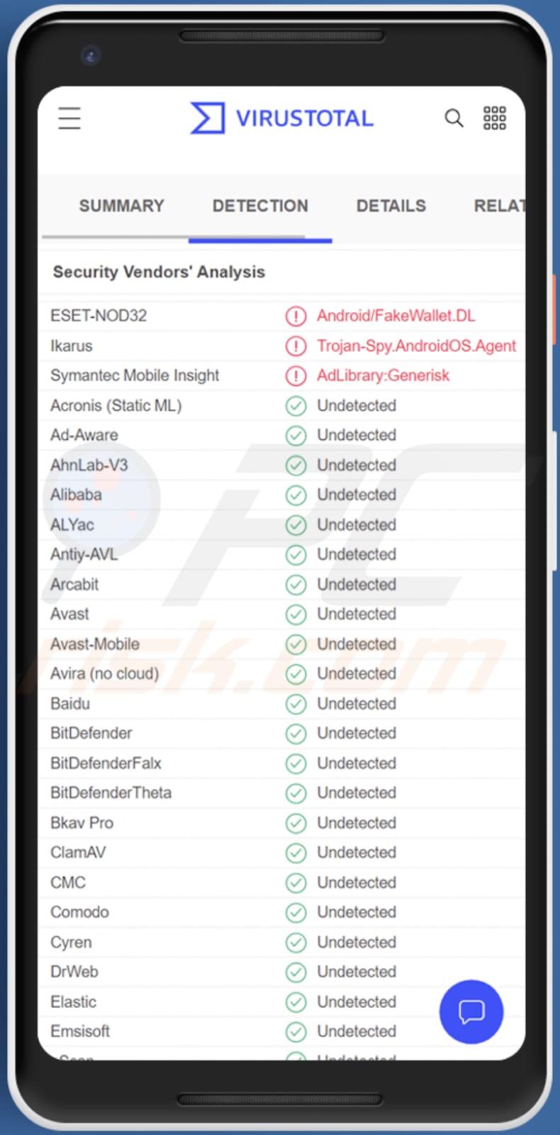 Fałszywa aplikacja Trust Wallet