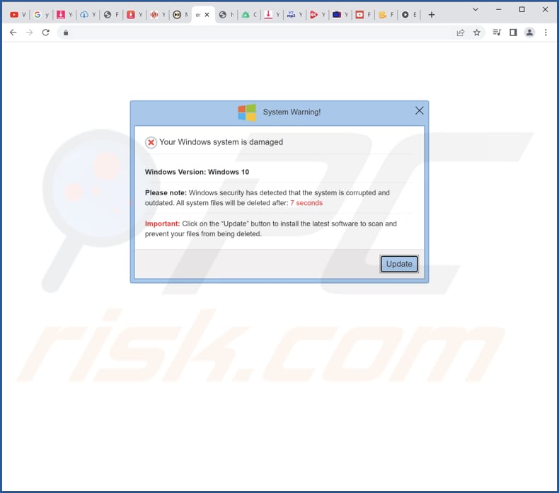 Oszustwo Windows Firewall Has Detected That Your Windows Is Damaged And Irrelevant