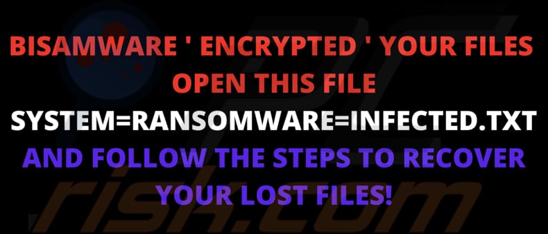 Tapeta ransomware BISAMWARE