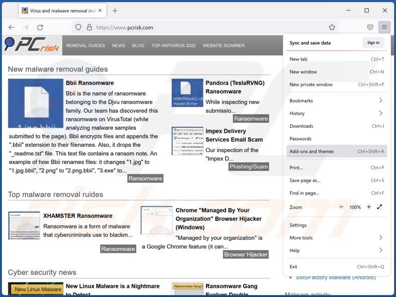 Usuwanie adware Files Download Tool z Mozilla Firefox krok 1