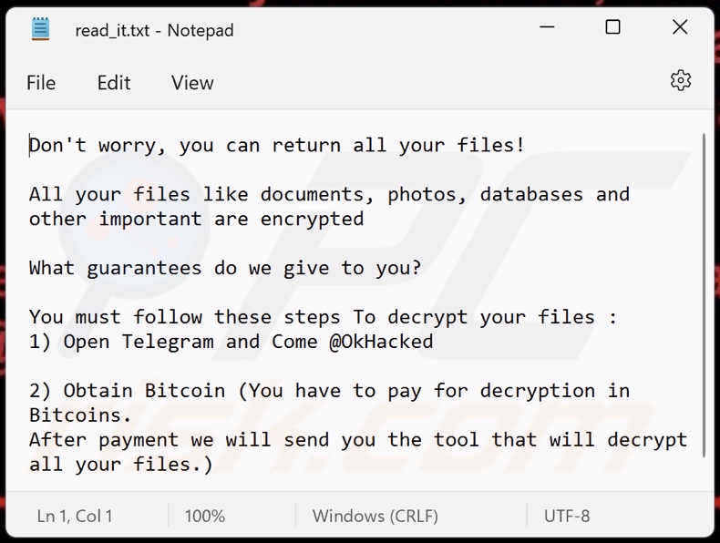 OkHacked ransomware okup (read_it.txt)