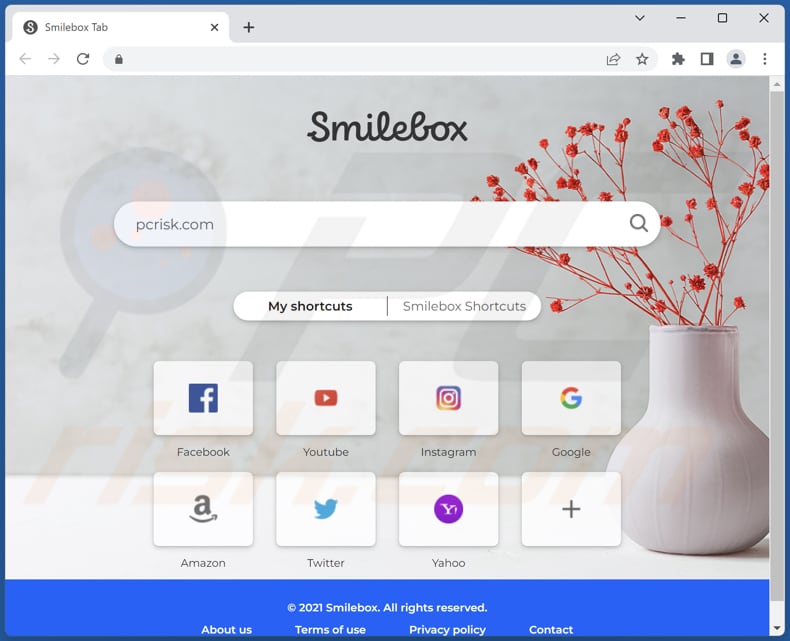 Porywacz przeglądarki smilebox.co