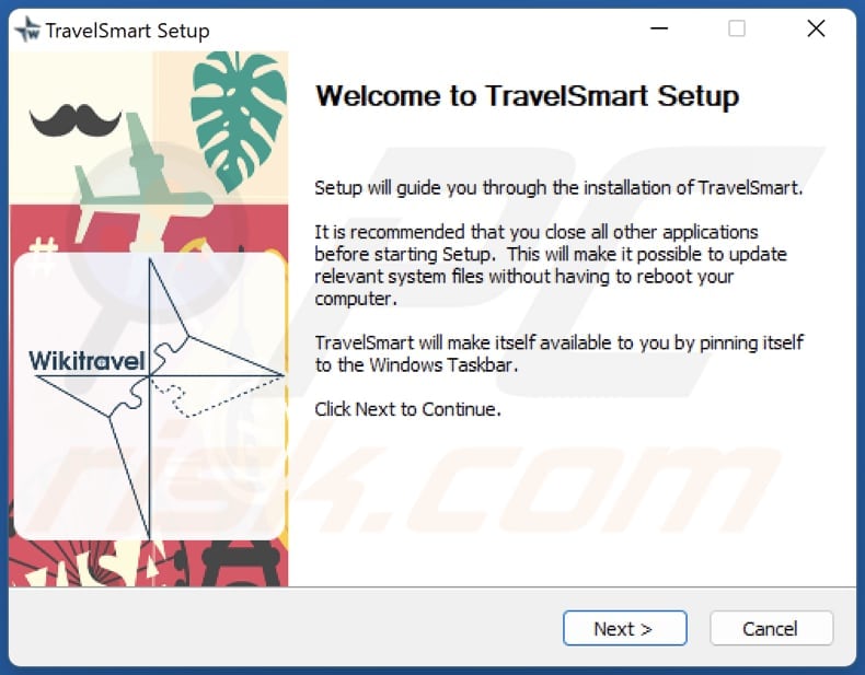 Instalator adware wikitravel travelsmart