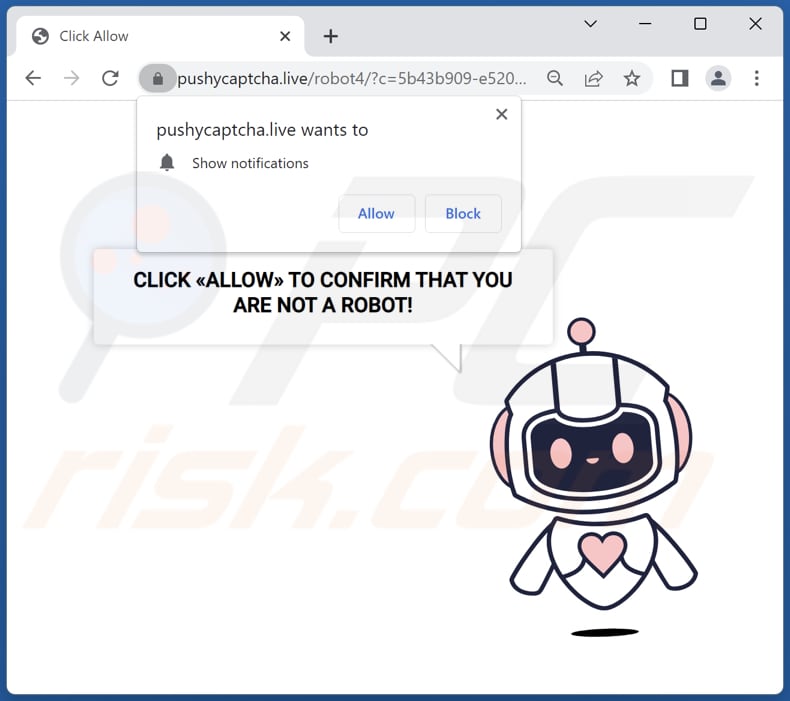 Reklamy pushycaptcha[.]live