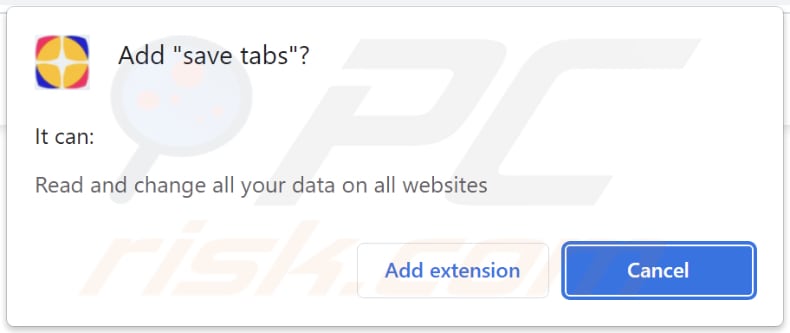Adware save tabs