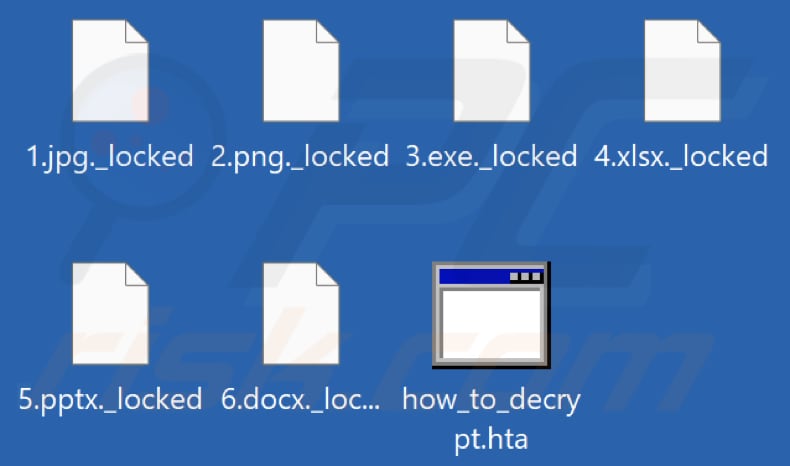 Pliki zaszyfrowane przez ransomware Trigona (rozszerzenie ._locked)