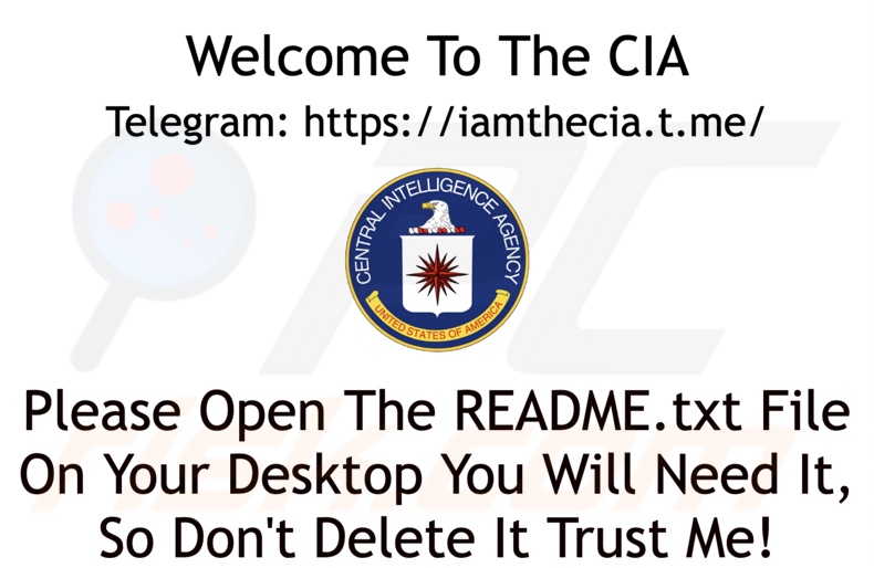 Kolejny wariant tapety ransomware CIA