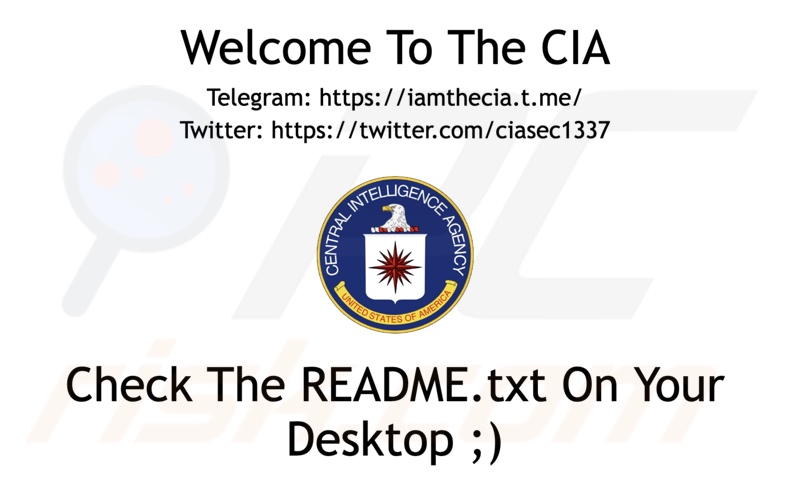 Tapeta ransomware CIA