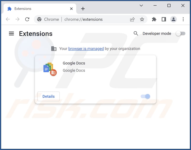 Usuwanie rozszerzeń powiązanych z privatesearches.org z Google Chrome