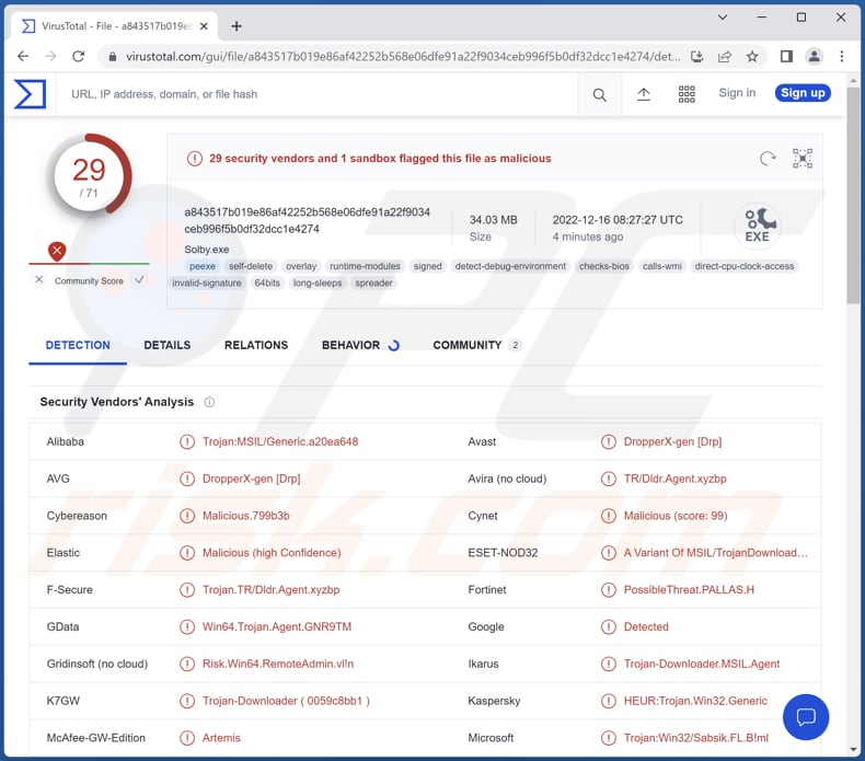 Malware PureLogs