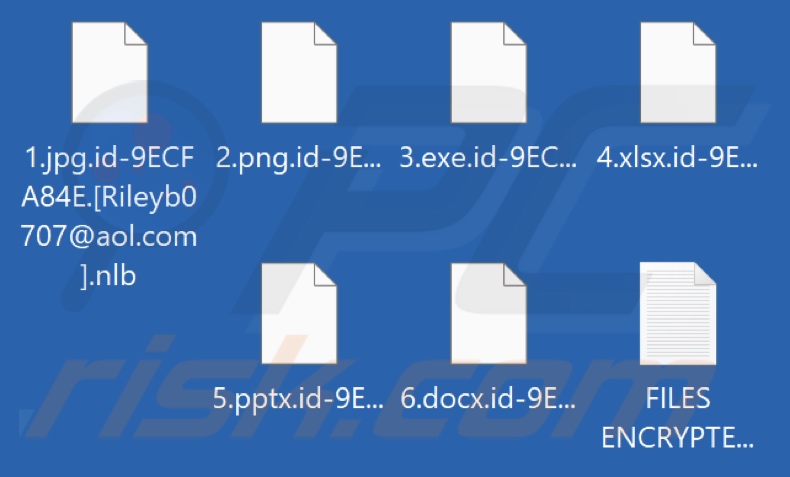 Pliki zaszyfrowane przez ransomware Nlb (rozszerzenie .nlb)