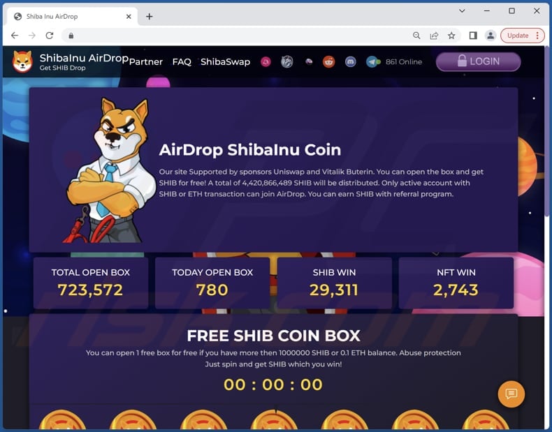 Oszustwo ShibaInu AirDrop